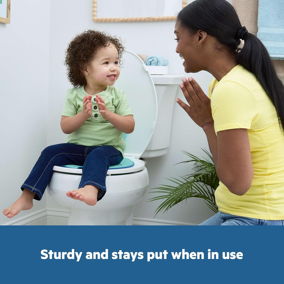 Disney Baby Minnie Mouse Flip & Sit Potty Training Seat, Attaches to Toilet Securely, Space Saving Design Fits Most Toilets