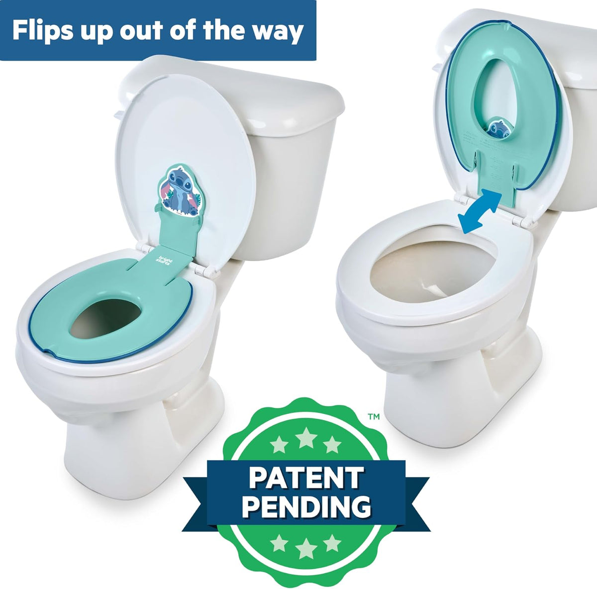 Disney Baby Minnie Mouse Flip & Sit Potty Training Seat, Attaches to Toilet Securely, Space Saving Design Fits Most Toilets