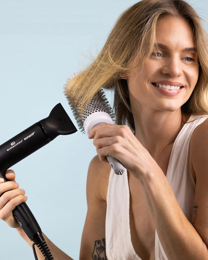 Olivia Garden 1875W SuperHP Professional Hair Dryer for All Hair Types - Quiet, Fast Drying Blow Dryer - Powerful Ionic Generator - 5 Attachments, Including 2 Comb and 1 Diffuser Attachments