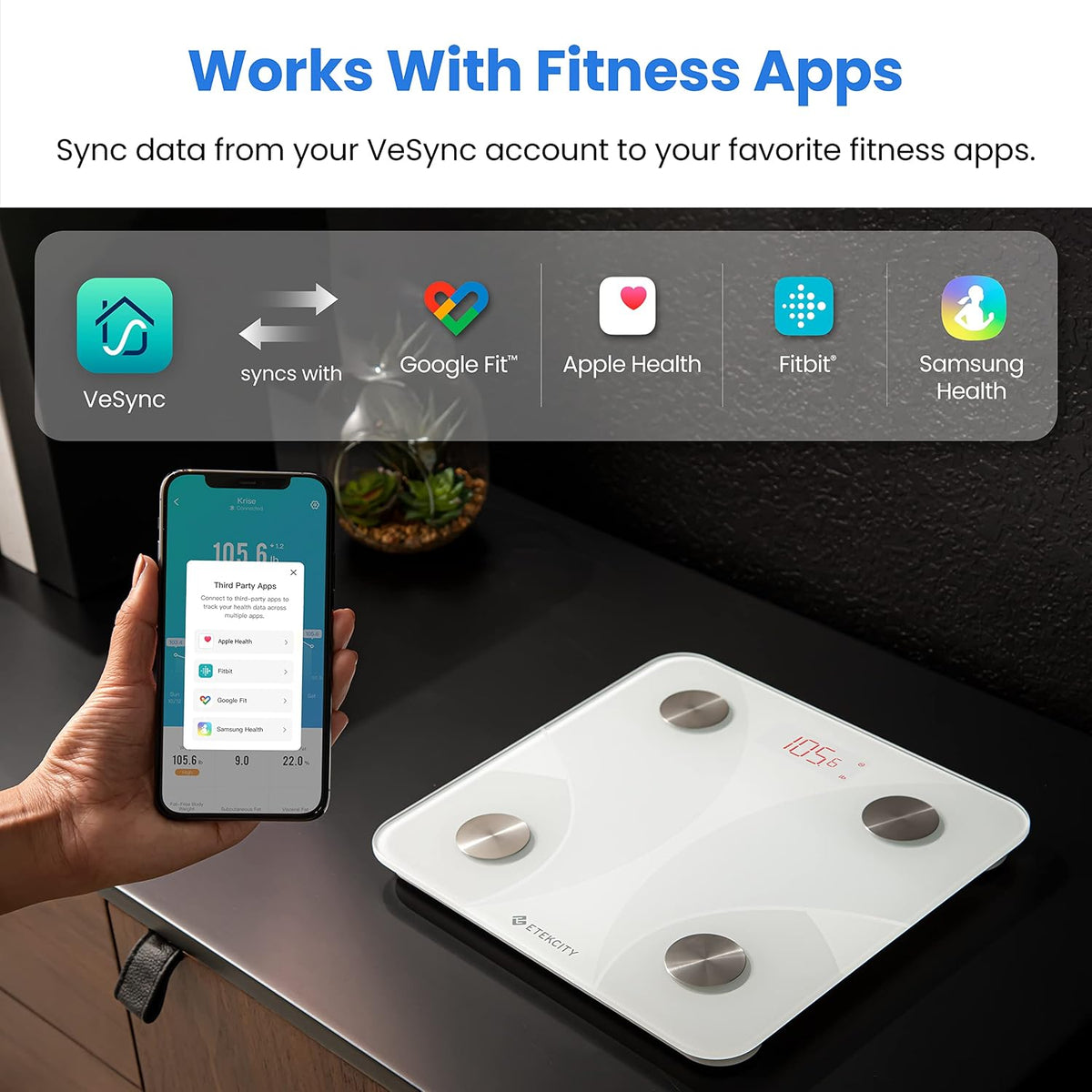 Upgraded Smart Scale for Body Weight Fat and BMI, FSA Eligible