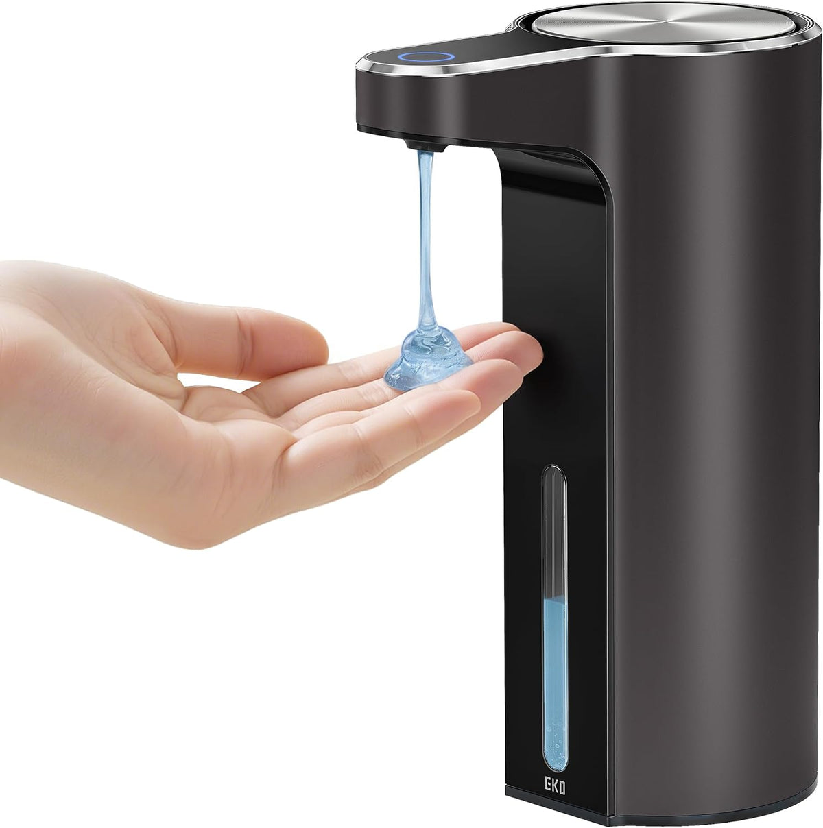 Aroma Touchless Automatic Soap Dispenser for Kitchen and Bathroom, Liquid Hand Soap Dispenser, Rechargeable, 9 fl oz (Stainless)