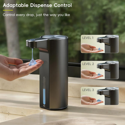 Aroma Touchless Automatic Soap Dispenser for Kitchen and Bathroom, Liquid Hand Soap Dispenser, Rechargeable, 9 fl oz (Stainless)