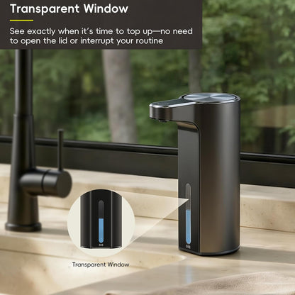 Aroma Touchless Automatic Soap Dispenser for Kitchen and Bathroom, Liquid Hand Soap Dispenser, Rechargeable, 9 fl oz (Stainless)