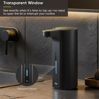 Aroma Touchless Automatic Soap Dispenser for Kitchen and Bathroom, Liquid Hand Soap Dispenser, Rechargeable, 9 fl oz (Stainless)