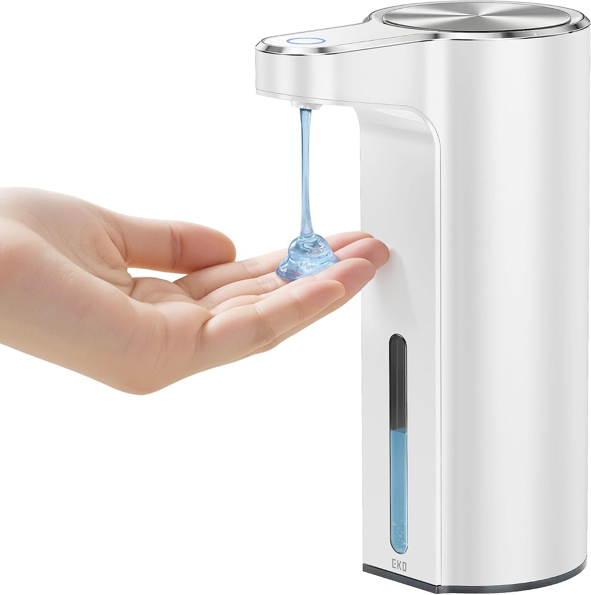 Aroma Touchless Automatic Soap Dispenser for Kitchen and Bathroom, Liquid Hand Soap Dispenser, Rechargeable, 9 fl oz (Stainless)
