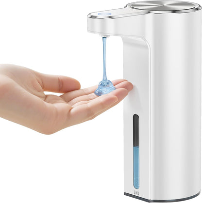 Aroma Touchless Automatic Soap Dispenser for Kitchen and Bathroom, Liquid Hand Soap Dispenser, Rechargeable, 9 fl oz (Stainless)