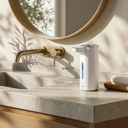 Aroma Touchless Automatic Soap Dispenser for Kitchen and Bathroom, Liquid Hand Soap Dispenser, Rechargeable, 9 fl oz (Stainless)