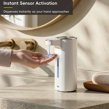 Aroma Touchless Automatic Soap Dispenser for Kitchen and Bathroom, Liquid Hand Soap Dispenser, Rechargeable, 9 fl oz (Stainless)