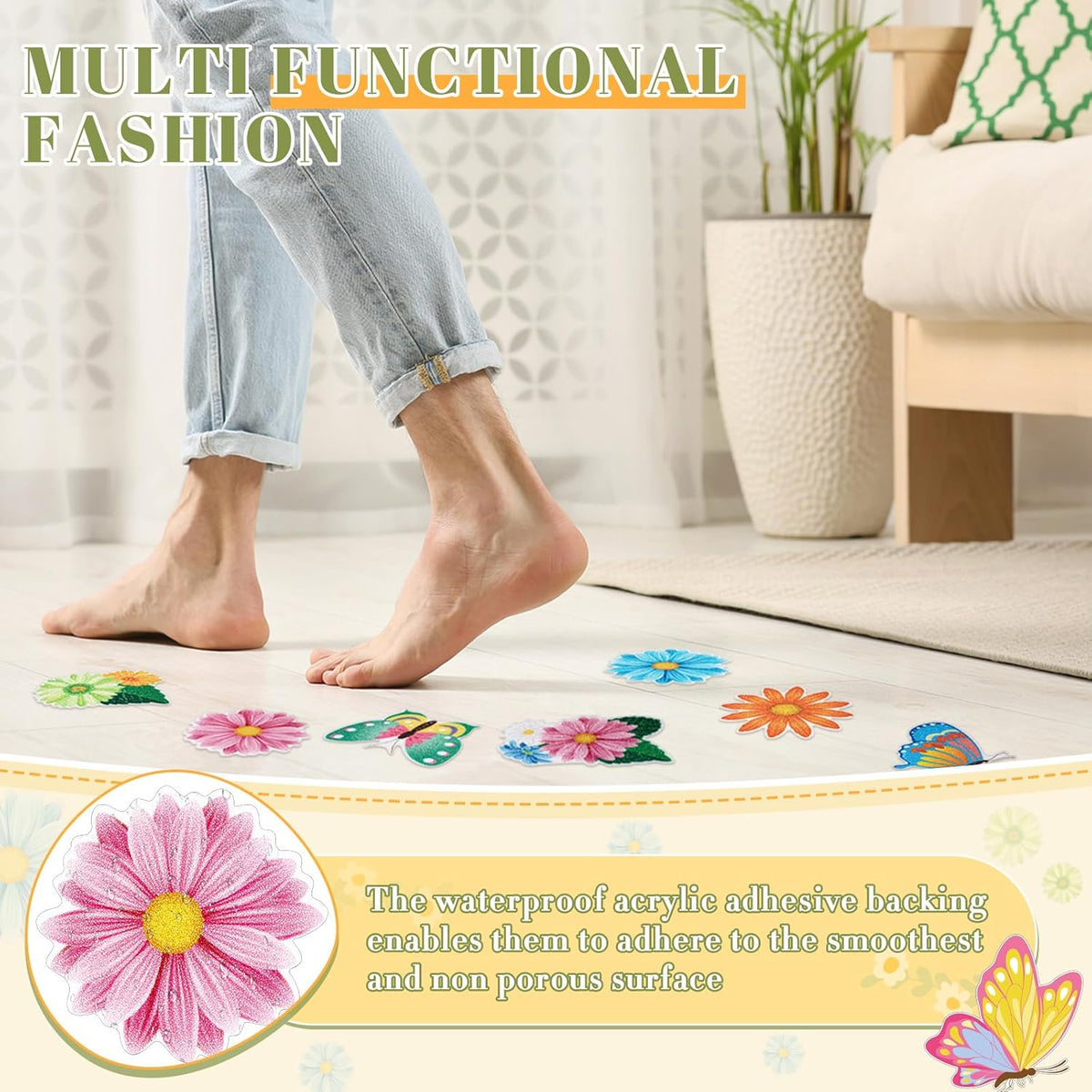 30 Pcs Bubble Non Slip Bathtub Stickers Colorful Bubble Anti Slip Shower Stickers Shower Floor Nonslip Sticker Applique Adhesive Decals Treads with Scraper for Bathtub Bathroom Floor