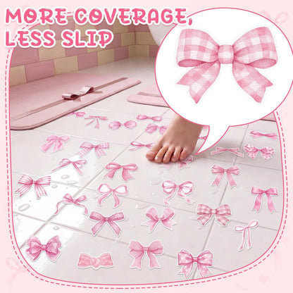 30 Pcs Bubble Non Slip Bathtub Stickers Colorful Bubble Anti Slip Shower Stickers Shower Floor Nonslip Sticker Applique Adhesive Decals Treads with Scraper for Bathtub Bathroom Floor