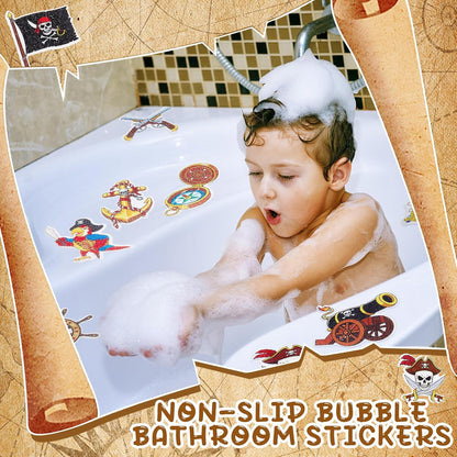 30 Pcs Bubble Non Slip Bathtub Stickers Colorful Bubble Anti Slip Shower Stickers Shower Floor Nonslip Sticker Applique Adhesive Decals Treads with Scraper for Bathtub Bathroom Floor