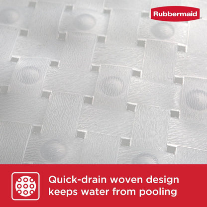 INSTAMAT Bath Tub Shower Mat, Non-Slip Tub Mat with Suction Cups, Bath Mat Hangs on Showerhead for Quick Dry, 27.2 x 15.2 Inch, BPA-Free, Easy to Clean, for Inside Tub or Shower, Clear