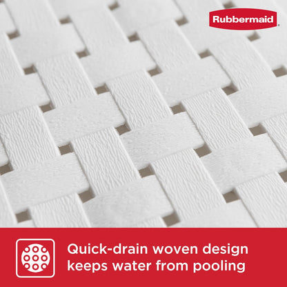 INSTAMAT Bath Tub Shower Mat, Non-Slip Tub Mat with Suction Cups, Bath Mat Hangs on Showerhead for Quick Dry, 27.2 x 15.2 Inch, BPA-Free, Easy to Clean, for Inside Tub or Shower, Clear