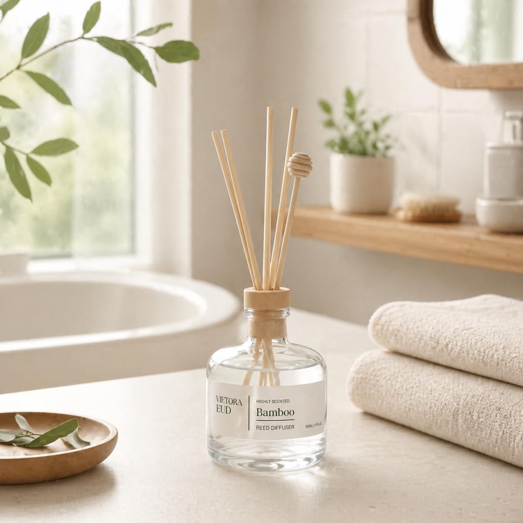 Cedarwood & White Musk Reed Diffuser, 3.34 Fl Oz