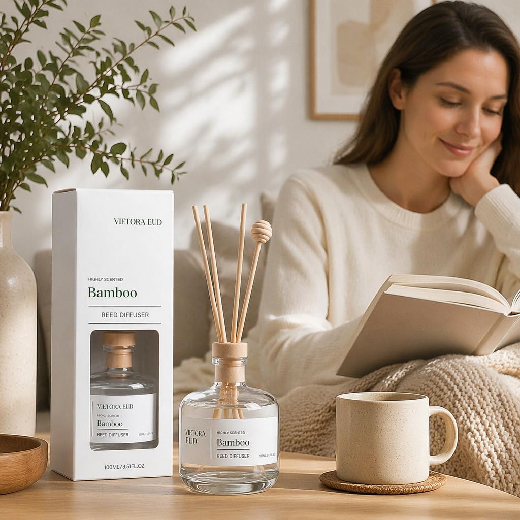 Cedarwood & White Musk Reed Diffuser, 3.34 Fl Oz