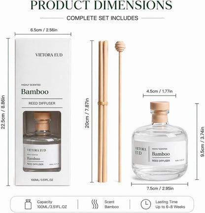 Cedarwood & White Musk Reed Diffuser, 3.34 Fl Oz