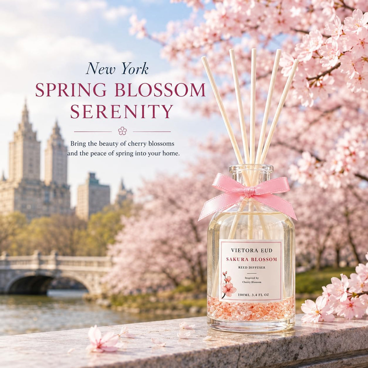 Cedarwood & White Musk Reed Diffuser, 3.34 Fl Oz