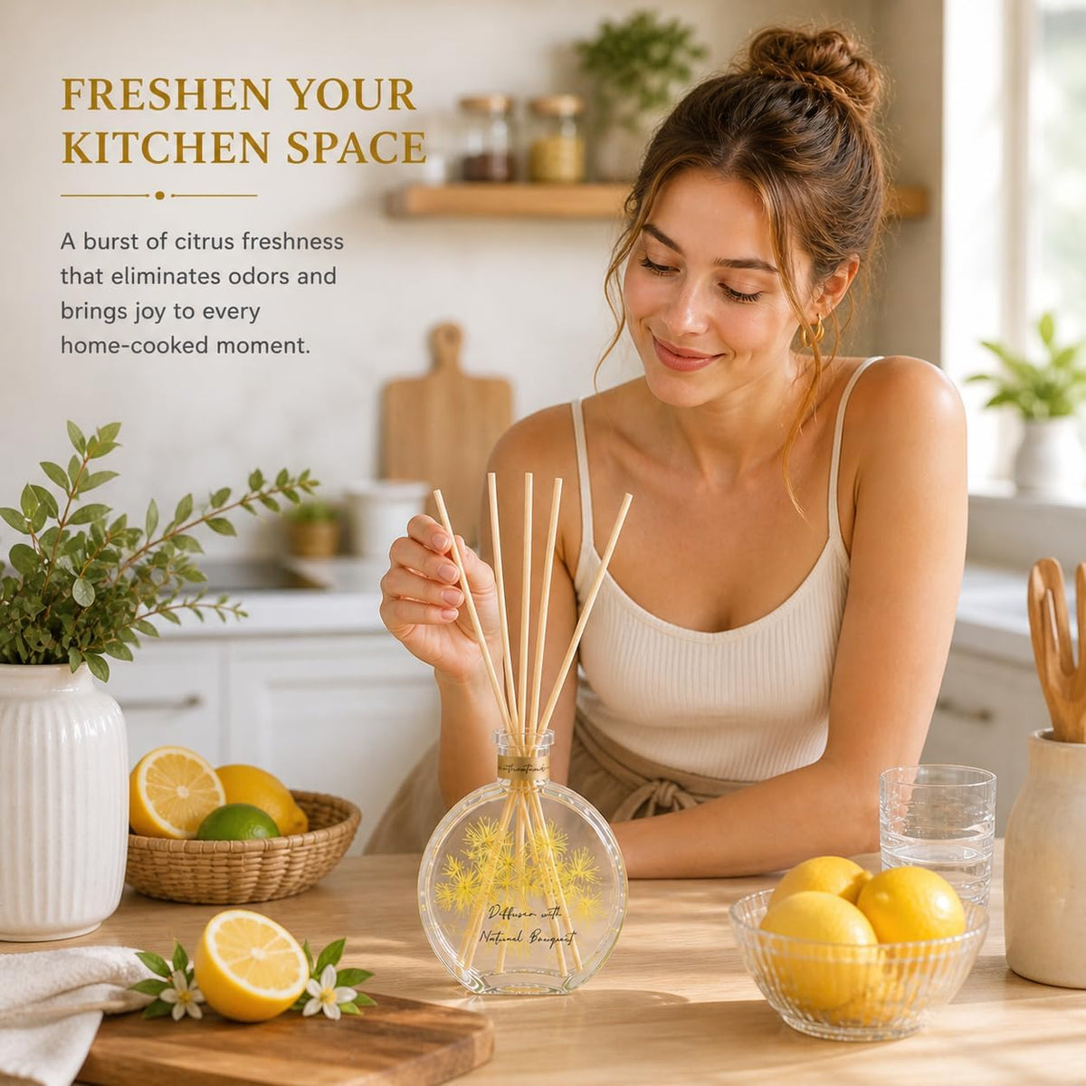 Cedarwood & White Musk Reed Diffuser, 3.34 Fl Oz