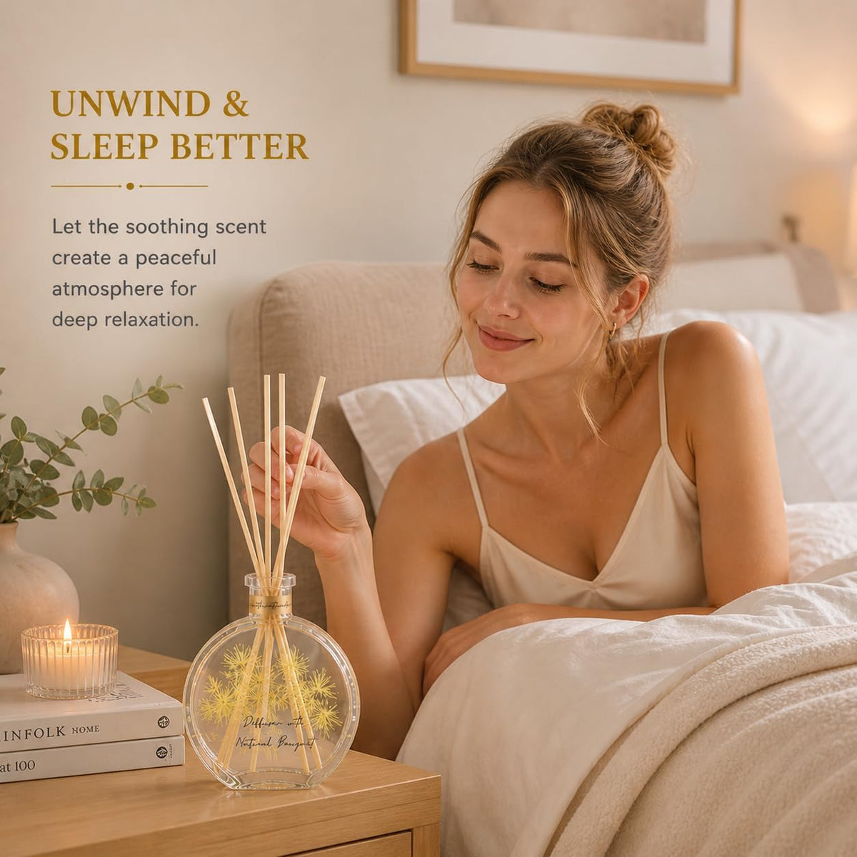 Cedarwood & White Musk Reed Diffuser, 3.34 Fl Oz