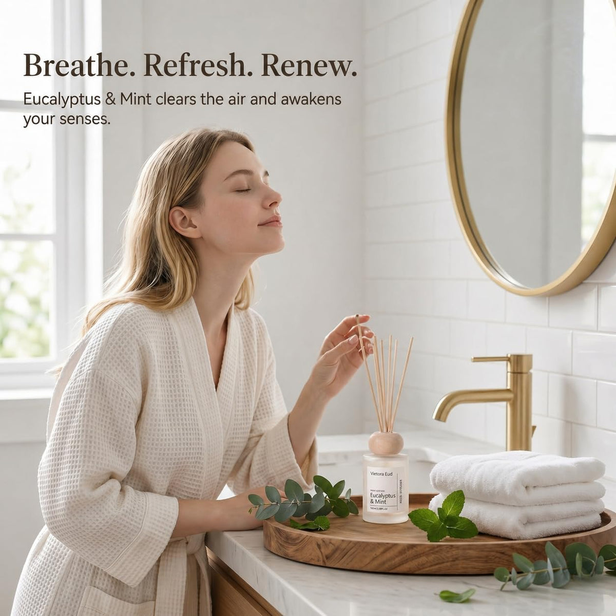 Cedarwood & White Musk Reed Diffuser, 3.34 Fl Oz