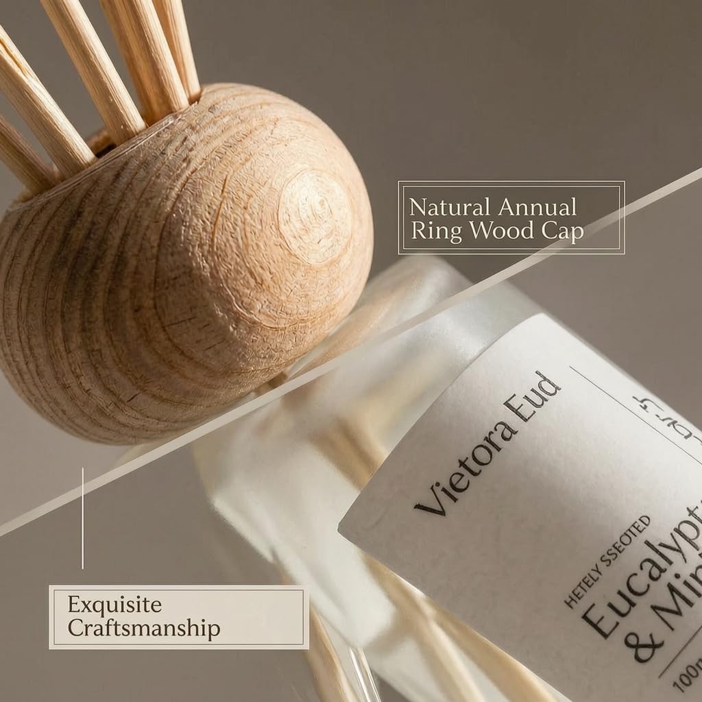 Cedarwood & White Musk Reed Diffuser, 3.34 Fl Oz