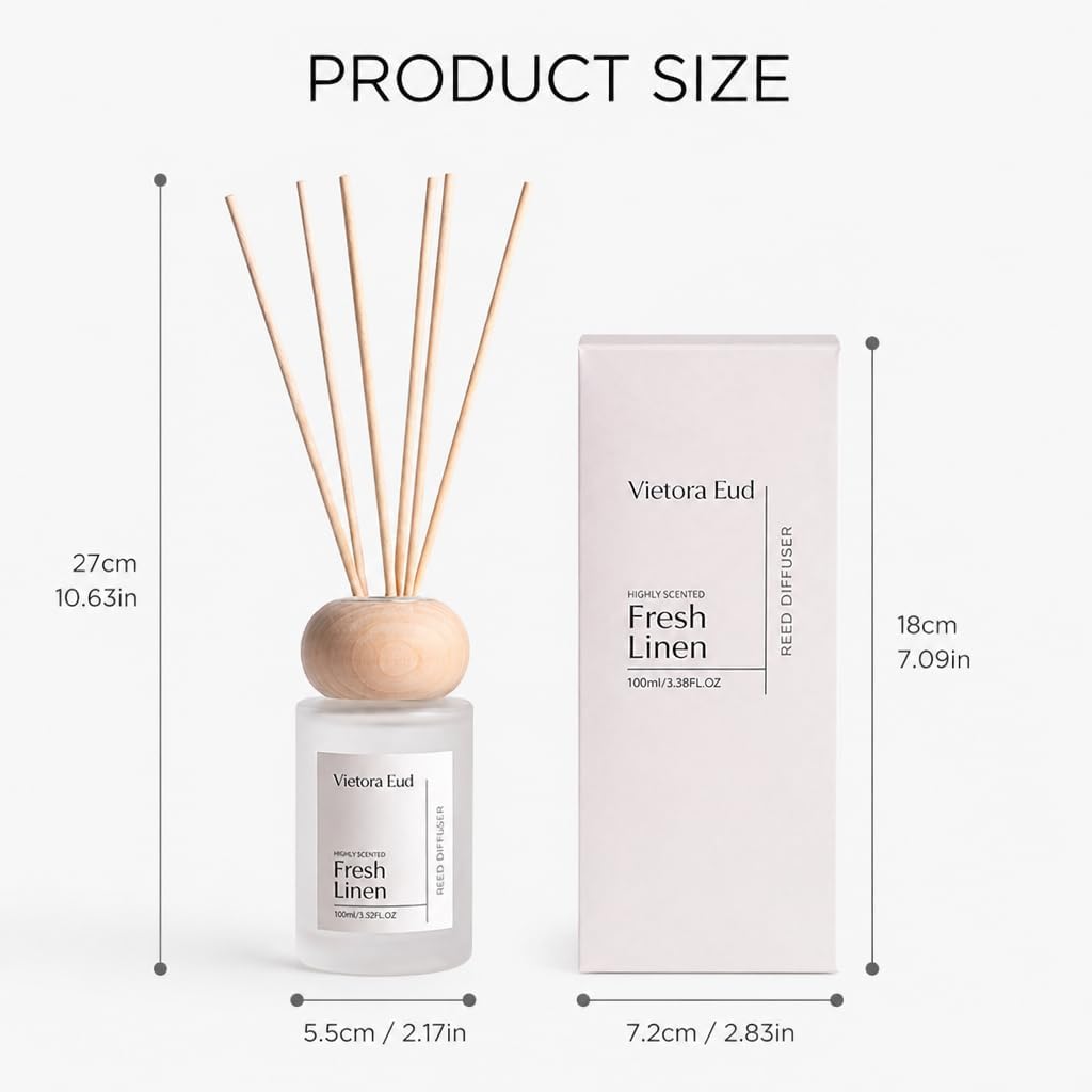 Cedarwood & White Musk Reed Diffuser, 3.34 Fl Oz
