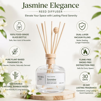 Cedarwood & White Musk Reed Diffuser, 3.34 Fl Oz