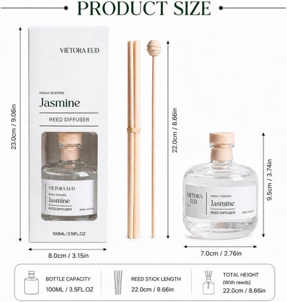 Cedarwood & White Musk Reed Diffuser, 3.34 Fl Oz