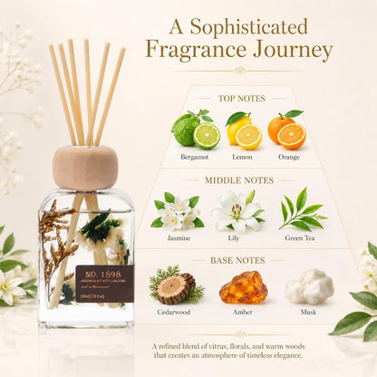 Cedarwood & White Musk Reed Diffuser, 3.34 Fl Oz