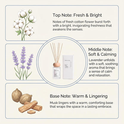 Cedarwood & White Musk Reed Diffuser, 3.34 Fl Oz
