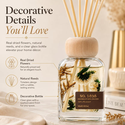 Cedarwood & White Musk Reed Diffuser, 3.34 Fl Oz
