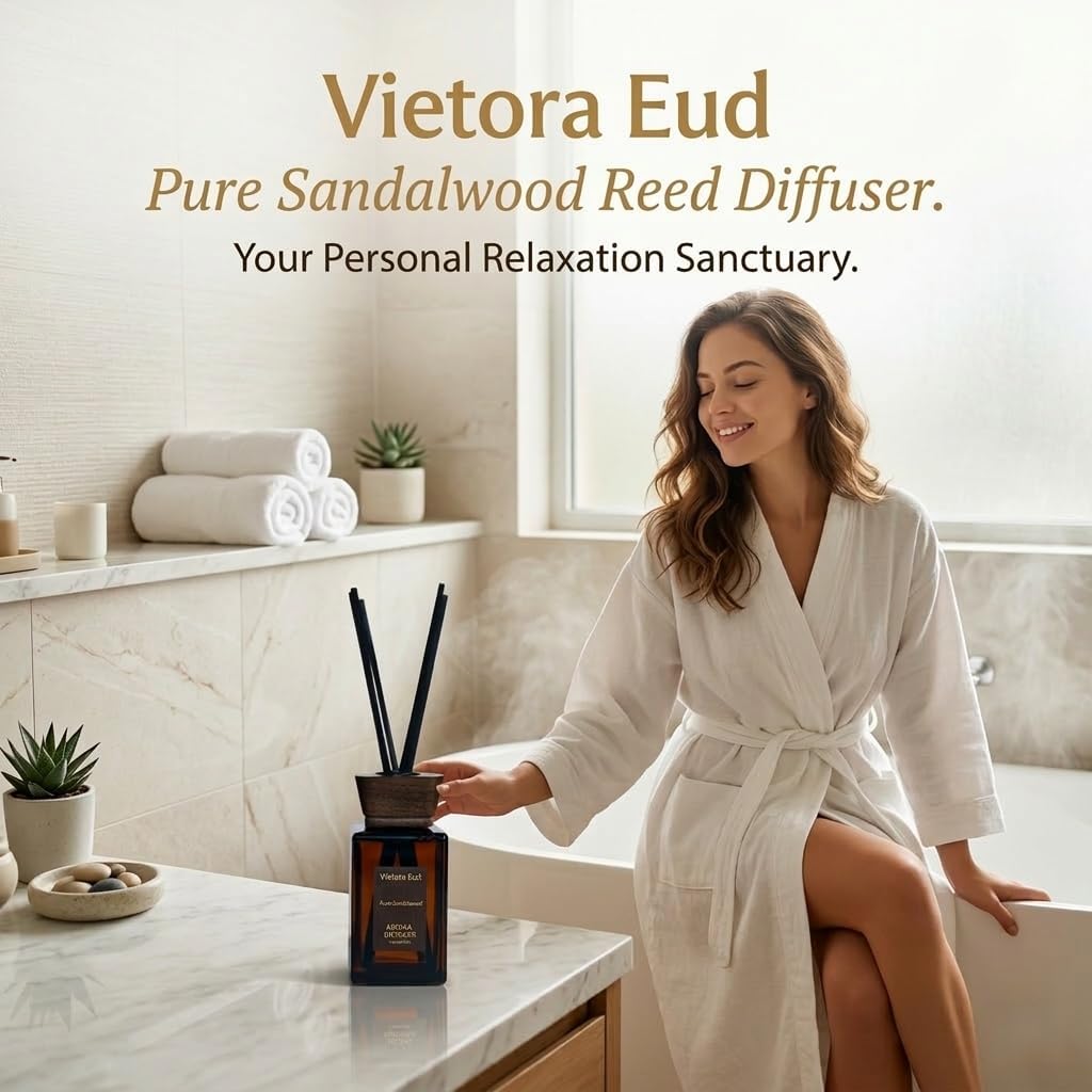 Cedarwood & White Musk Reed Diffuser, 3.34 Fl Oz