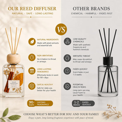 Cedarwood & White Musk Reed Diffuser, 3.34 Fl Oz