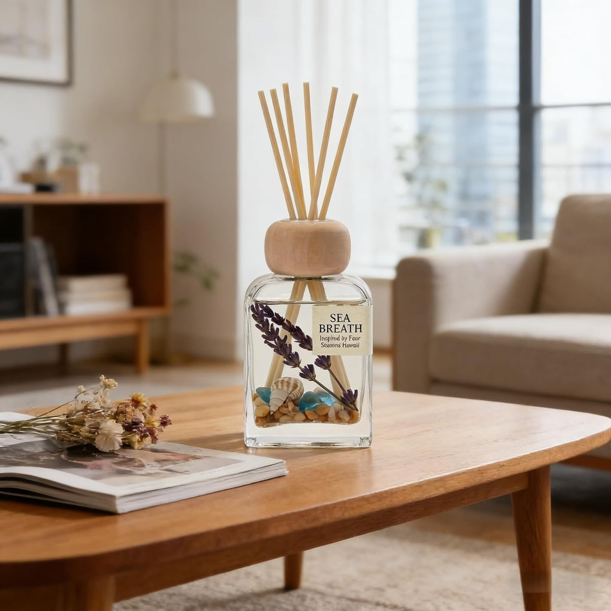 Cedarwood & White Musk Reed Diffuser, 3.34 Fl Oz