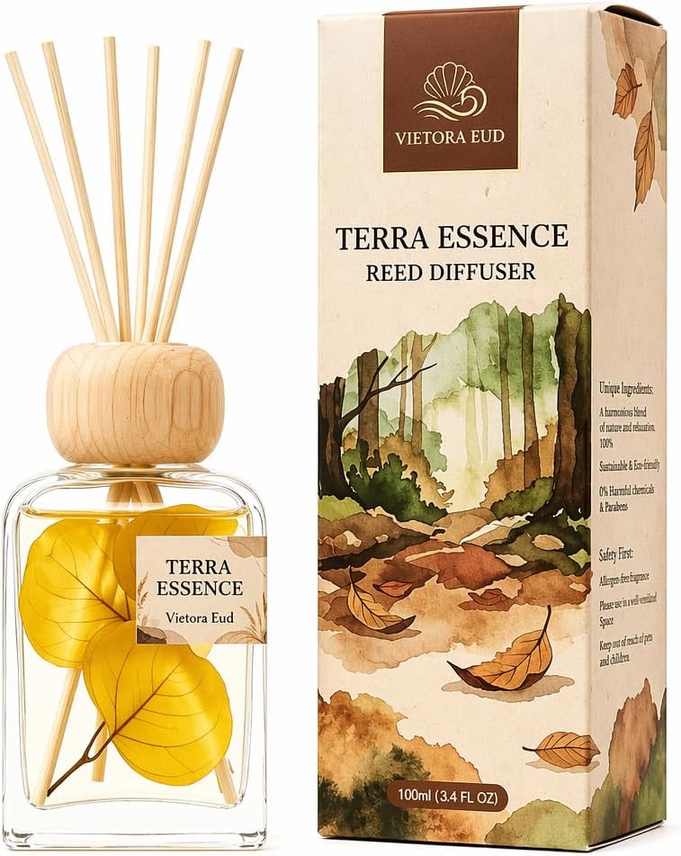 Cedarwood & White Musk Reed Diffuser, 3.34 Fl Oz