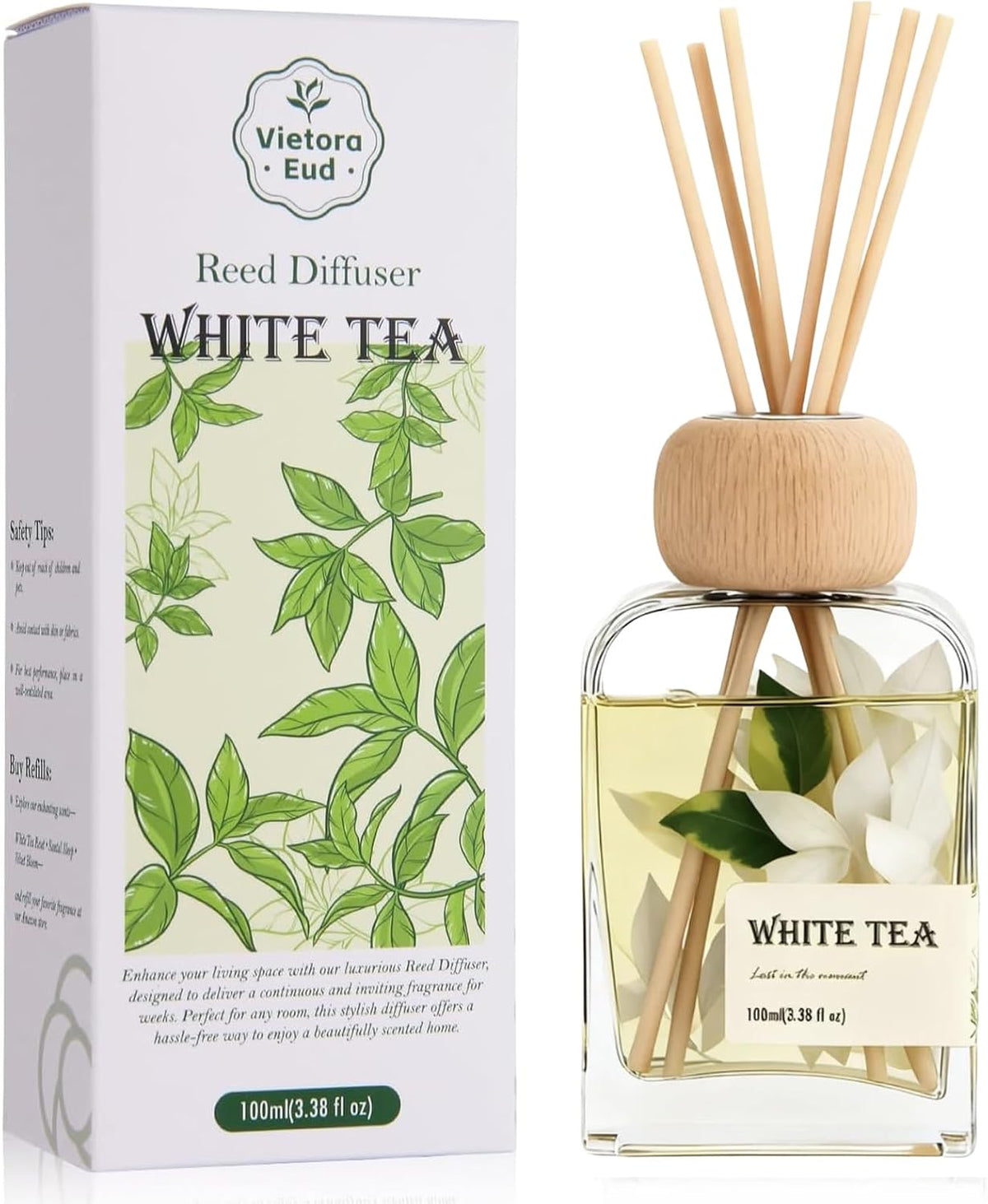 Cedarwood & White Musk Reed Diffuser, 3.34 Fl Oz