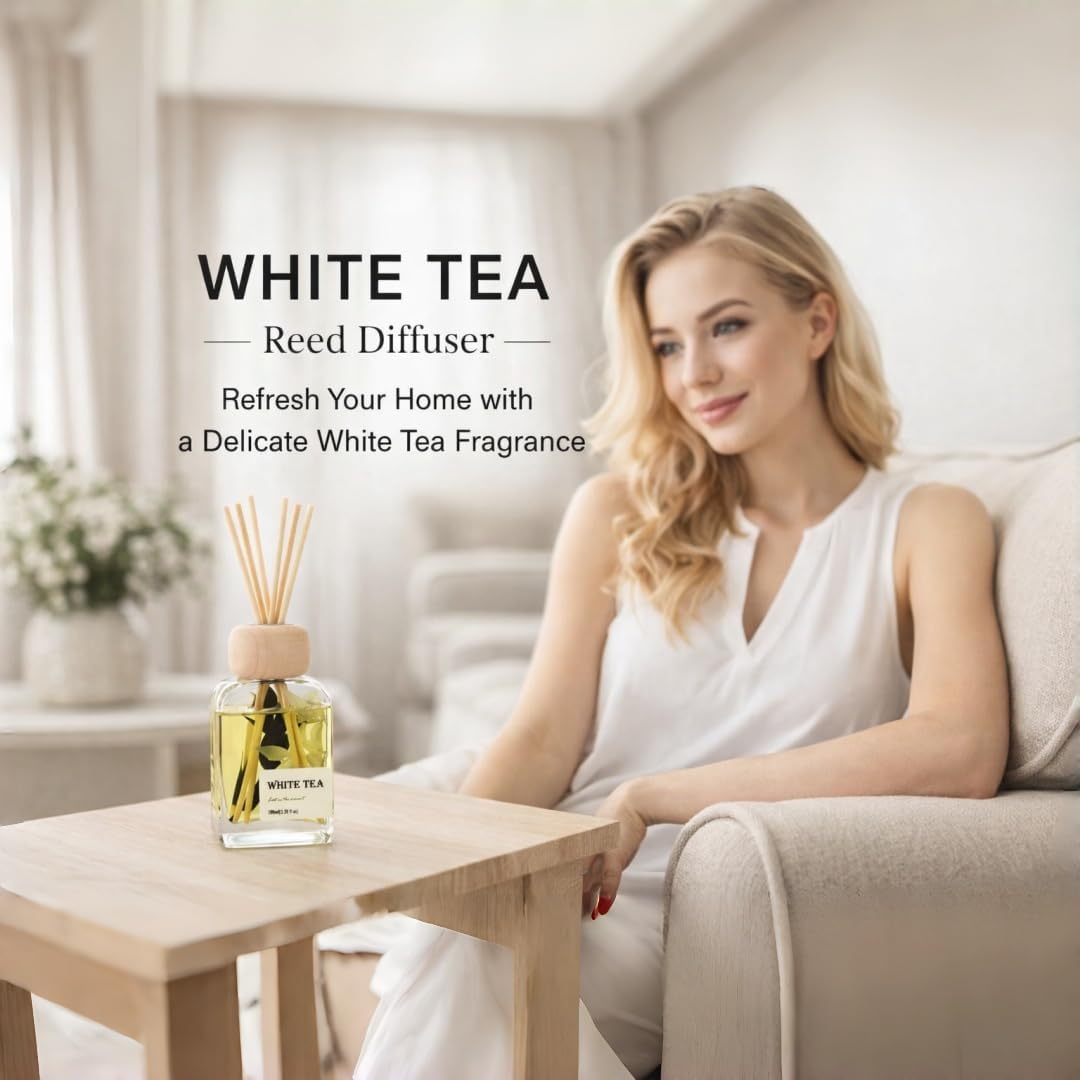 Cedarwood & White Musk Reed Diffuser, 3.34 Fl Oz