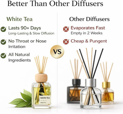 Cedarwood & White Musk Reed Diffuser, 3.34 Fl Oz