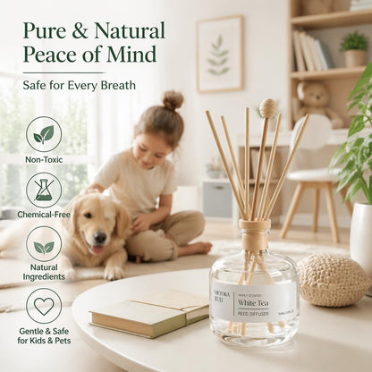 Cedarwood & White Musk Reed Diffuser, 3.34 Fl Oz