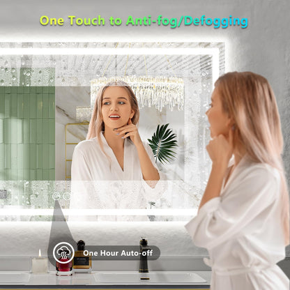 60x36 LED Bathroom Mirror with Lights, Lighted Vanity Mirror - Colors B