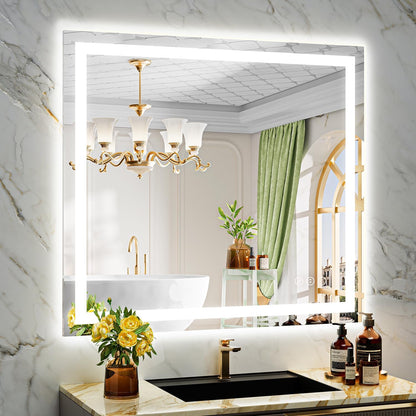 60x36 LED Bathroom Mirror with Lights, Lighted Vanity Mirror - Colors B