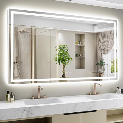60x36 LED Bathroom Mirror with Lights, Lighted Vanity Mirror - Colors B