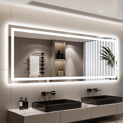 60x36 LED Bathroom Mirror with Lights, Lighted Vanity Mirror - Colors B