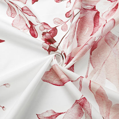 Grey Eucalyptus Shower Curtain, Watercolor Floral Print, 72x72