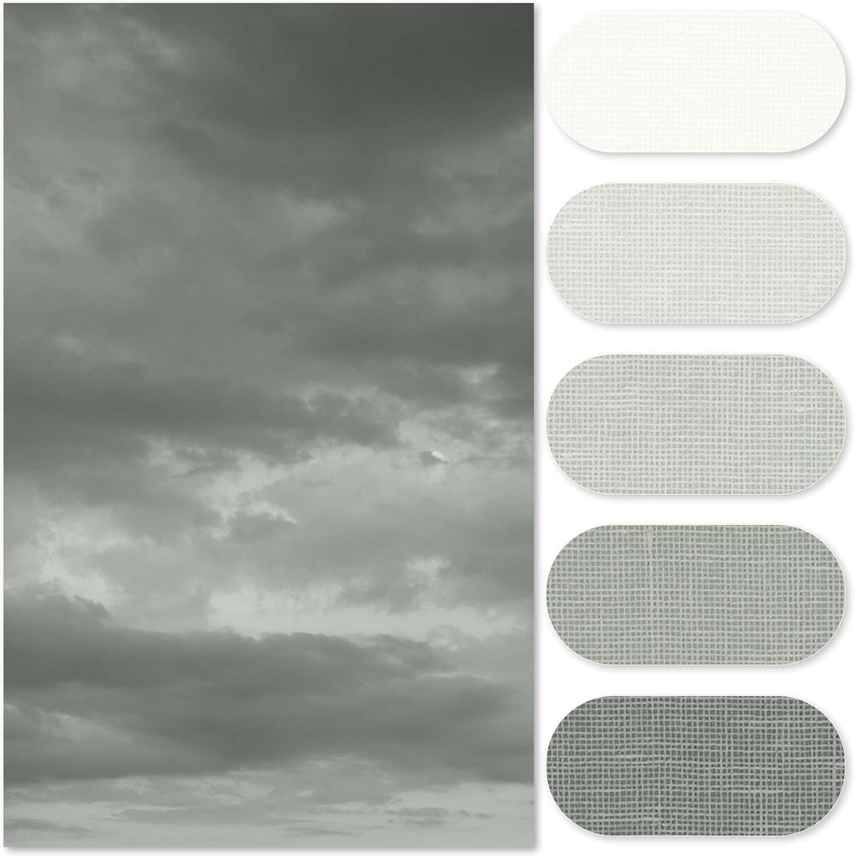 Ombre Ocean Blue Shower Curtain for Bathroom 70x72 Inch 12 Hooks