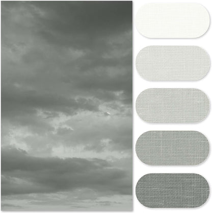 Ombre Ocean Blue Shower Curtain for Bathroom 70x72 Inch 12 Hooks