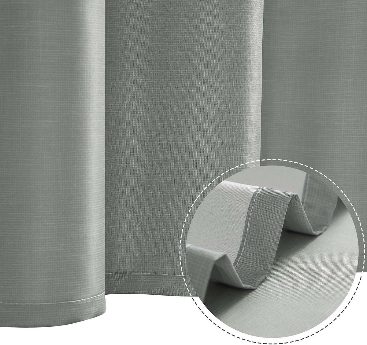Ombre Ocean Blue Shower Curtain for Bathroom 70x72 Inch 12 Hooks