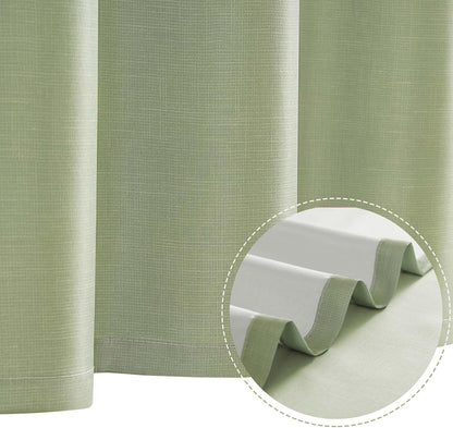 Ombre Ocean Blue Shower Curtain for Bathroom 70x72 Inch 12 Hooks