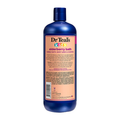 Kids 3-in-1 Elderberry Bath: Bubble Bath, Body Wash & Shampoo, 20 fl oz