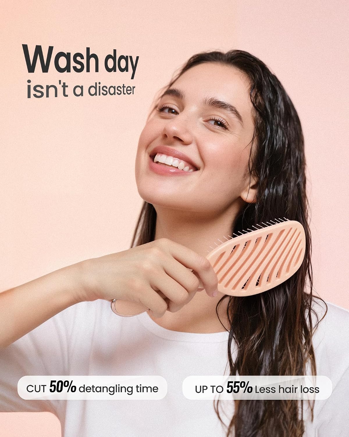 Detangling Brush, Wet Dry Detangler Brush, Soft Detangle Hairbrush